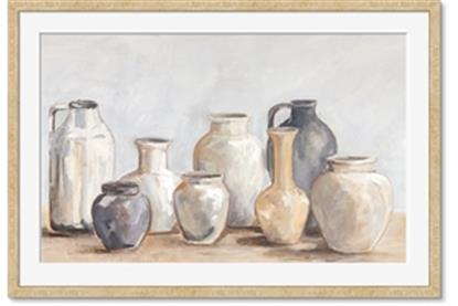 Image de Vases on wooden table