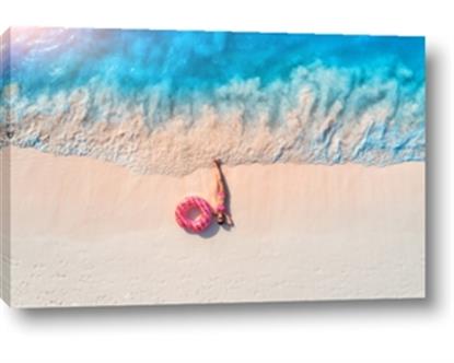 Picture of Girl Sleeping On Beach